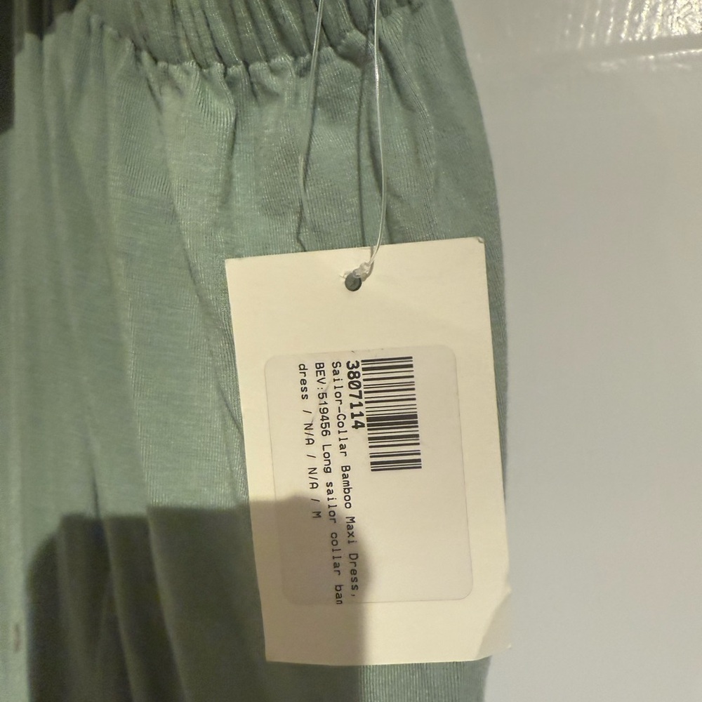Chic Asymmetrical Green Dress | Moda Operandi LONG SAILOR BAMBOO DRESS - Picture 3 of 6